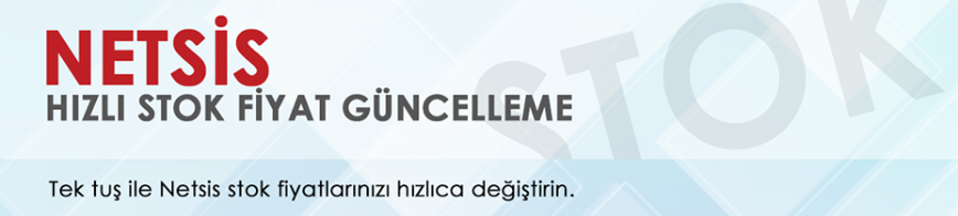 netsis hızlı stok fiyat güncelleme programı